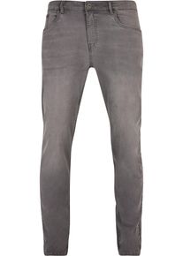 Urban Classics Herren Bequeme Jeans "Urban Classics Herren Stretch Denim Pants", grau, casual, Gr. 30, unifarben, 98% Baumwolle, 2% Elasthan, Jeans