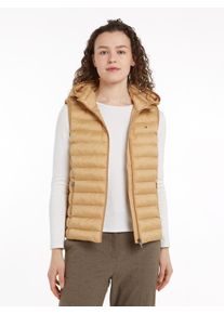 Tommy Hilfiger Damen Steppweste "LW PADDED GLOBAL STRIPE VEST", grün, sportlich, Gr. XXXL, Web, Obermaterial: 100% Polyester. Futter: 100% Polyester,
