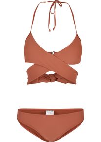 Urban Classics Damen Bügel-Bikini "Urban Classics Damen Ladies Bikini", orange, Gr. M, 82% Polyamid, 18% Elasthan, Bikini-Sets