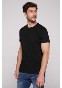 CAMP DAVID Herren Rundhalsshirt, schwarz, casual, Gr. XXXL, unifarben, Material: 100% Baumwolle, Shirts, aus Baumwolle