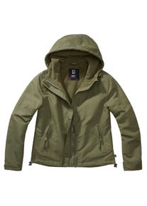Brandit Damen Allwetterjacke "Brandit Damen Ladies Windbreaker Frontzip", grün, casual, Gr. XL, mehrfarbig, 100% Polyester, Jacken