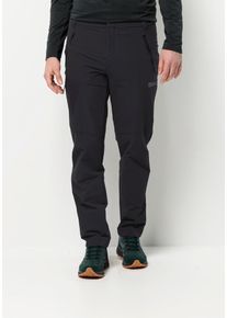 Jack Wolfskin Herren Trekkinghose "GLASTAL WINTER PANTS M", schwarz, Gr. 58, Hauptmaterial: 91% Polyamide, 9% Elastane; Kontrast: 91% Polyamide, 9%