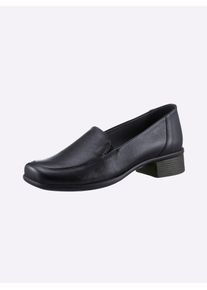 CLASSIC Damen Slipper, Gr. 36, blau, Glattleder, Rindsleder, Basic, Schuhe