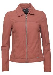 Maze Damen Lederjacke "4202117", rosa, Gr. L, Obermaterial: 100% Lammleder / Futter: 100% Baumwolle / Ärmelfutter: 100% Polyester, Jacken