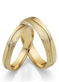 Firetti Trauring "Schmuck Geschenk Gold 750 Hochzeit Ehering "LIEBE"", 70, ohne Brillant, Gelbgold 585, 4,5mm, gold, Gelbgold 585, Fingerringe, Made