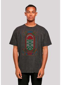 F4NT4STIC Herren T-Shirt "Stranger Things Rose Window Netflix TV Series", schwarz, casual, Gr. L, Obermaterial: 100% Baumwolle, Shirts, Premium
