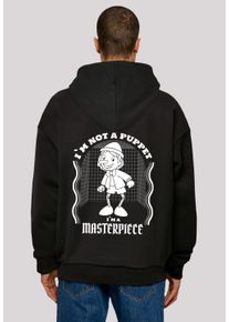 F4NT4STIC Herren Kapuzenpullover "Pinocchio Heroes of Childhood", schwarz, casual, Gr. L, Obermaterial: 100% Baumwolle, Pullover, Nostalgie, Retro
