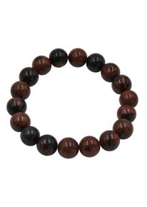 Steuer Damen Armband "Stretch mit Echtstein Jaspis braun", 18cm, Metallmix, braun, Metallmix, Armbänder