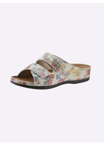 Franken Schuhe FRANKEN-SCHUHE Damen Pantolette, Gr. 37, bunt, Lederimitat, sportlich, Schuhe