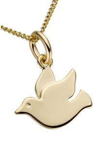 Firetti Damen Ketten-Anhänger "Schmuck Geschenk Gold 333 Halsschmuck Anhänger für Halskette Taube", Gelbgold 333, 0,4 g, gold, Gelbgold 333,