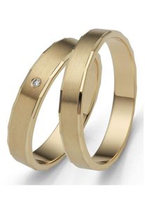 Firetti Trauring "Schmuck Geschenk Gold 375 Hochzeit Ehering "LIEBE"", 70, ohne Brillant, Gelbgold 375, 4,0mm, gold, Gelbgold 375, Fingerringe, Made