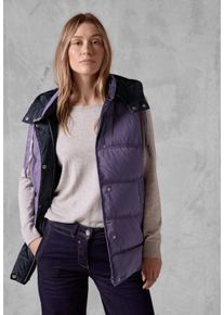 Cecil Damen Steppweste, lila, casual, Gr. XS, unifarben, Stoff, 100% Polyester, Westen, mit moderner Steppung