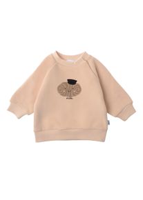 Liliput Herren Sweatshirt "Franzbrötchen", beige, Gr. 62, bedruckt, 80% Baumwolle, 20% Polyester, Sweatshirts, mit niedlichem Frontprint