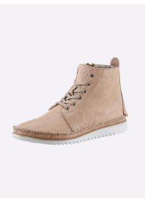 Andrea Conti Damen Schnürstiefelette, Gr. 40, rosa, Leder, Rindsleder, modisch, Schuhe