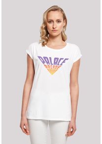 F4NT4STIC Damen T-Shirt "Stranger Things Palace Arcade", weiß, casual, Gr. L, Obermaterial: 100% Baumwolle, Shirts, Premium Qualität