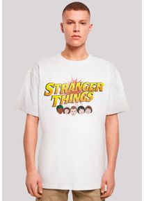 F4NT4STIC Herren T-Shirt "Stranger Things Comic Heads", weiß, casual, Gr. XS, Obermaterial: 100% Baumwolle, Shirts, Premium Qualität