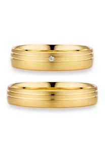 Phoenix PHÖNIX Trauring "Schmuck Geschenk Gold 333 Trauring Ehering LIEBE versch. Varianten", 50, 0,01 ct SI = kleine Einschlüsse mit Brillant, Gelbgold 333,