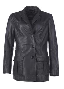 JCC Damen Lederjacke "DI-450", schwarz, Gr. 36, Oberstoff: 100% Lammleder / Futter: 100% Polyester, Jacken