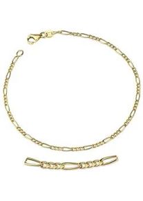 Goldarmband Firetti "Schmuck Geschenk Gold 333 Armkette Figarokette" Armbänder Gr. 21, Gelbgold 333, goldfarben (gelbgoldfarben) Damen Gliederarmband Made in Germany