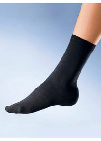 Rogo Damen Socken, Gr. 2, schwarz, 78% Baumwolle, 20% Polyamid, 2% Elasthan, Socken