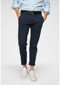Marc O'Polo MARC O'POLO Herren Chinohose, blau, casual, Gr. 38, Web, Obermaterial: 98% Baumwolle, 2% Elasthan, Hosen, im Regular-Fit