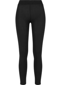 Urban Classics Damen Leggings "Urban Classics Damen Ladies Jersey Leggings", schwarz, Gr. S, unifarben, 95% Baumwolle, 5% Elasthan, Hosen
