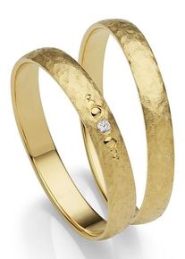 Firetti Trauring "Schmuck Geschenk Gold 375 Hochzeit Ehering "LIEBE"", 69, ohne Brillant, Gelbgold 375, 3mm, gold, Gelbgold 375, Fingerringe, Made in