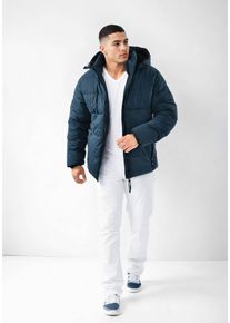 Arctic Seven Herren Winterjacke "ASCreesi", blau, Gr. L, Obermaterial: 100% Polyester, Innenmaterial: 100% Polyester, Jacken, mit warmem Teddyfell