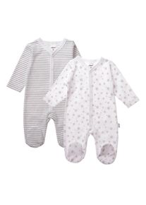 Liliput Kinder Schlafanzug, Gr. 74, weiß, 100% Baumwolle, bedruckt, gestreift, mehrfarbig, Homewear-Sets, mit niedlichem Print