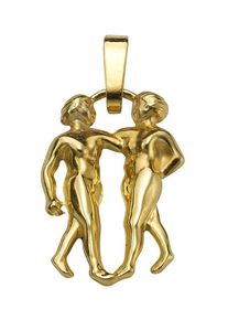 Firetti Damen Sternzeichen-Anhänger "Schmuck Geschenk Gold 333 Halsschmuck Anhänger Halskette Sternzeichen", 5, Gelbgold 333, 0,43 g, gold, Gelbgold
