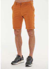 CRUZ Herren Shorts "Jerryne", orange, casual, Gr. XL, unifarben, 97% Baumwolle, 3% Elasthan, Hosen, mit praktischen Seitentaschen