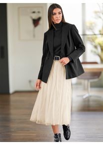 Heine Damen Jackenblazer "Blazer", schwarz, Gr. 34, 48% Baumwolle, 45% Polyester, 7% Elasthan, Blazer