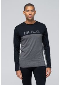 BULA Herren Funktionsshirt, schwarz, Gr. XL, mehrfarbig, 50% Wolle, 50% Viskose, Shirts, im sportlichen Design