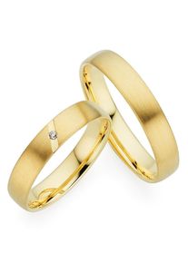Phoenix PHÖNIX Trauring "Schmuck Geschenk Gold 333 Trauring Ehering LIEBE versch. Varianten", 55, 0,01 ct SI = kleine Einschlüsse mit Brillant, Gelbgold 333,
