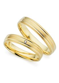 Phoenix PHÖNIX Trauring "Schmuck Geschenk Gold 333 Trauring Ehering LIEBE versch. Varianten", 58, SI = kleine Einschlüsse mit Brillant, Gelbgold 333, 4,0mm,