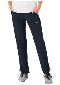 TRIGEMA Damen Jerseyhose "TRIGEMA Freizeithose mit elastischer Kordel", blau, casual, Gr. S, 74% Nylon, 26% Elastan, Hosen