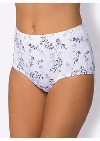 Damen Taillenslip, Gr. 52, weiß, 95% Baumwolle, 5% Elasthan, Unterhosen