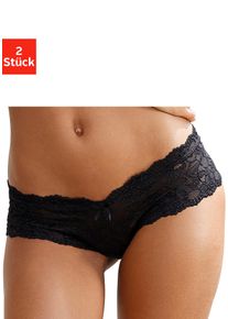 Vivance Damen Panty, Gr. 36, schwarz, Spitze, Obermaterial: 89% Polyamid, 11% Elasthan, Unterhosen, aus elastischer Spitze, sexy Dessous