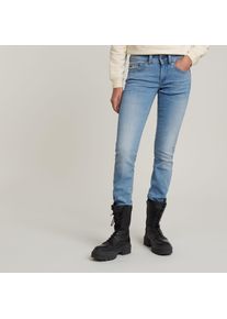 G-Star Raw G-STAR Damen Straight-Jeans "Midge", blau, modisch, Gr. 31, Denim/Jeans, Obermaterial: 92% Baumwolle, 7% Elastomultiester, 1% Elasthan, Jeans,