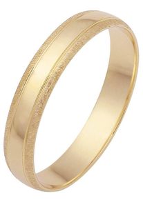 Firetti Trauring "Schmuck Geschenk Gold 375 Hochzeit Ehering Trauring "LIEBE"", 19, ohne Brillant, Gelbgold 375, 4mm, gold, Gelbgold 375,