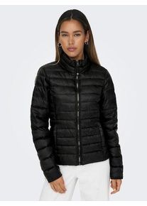 Only Damen Steppjacke "ONLTAHOE QUILTED JACKET OTW CC", schwarz, modisch, Gr. XS, leicht glänzend, unifarben, Web, Steppware, Obermaterial: 100%