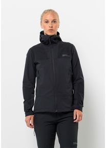 Jack Wolfskin Damen Outdoorjacke "ANDUR JKT W", schwarz, Gr. M, 1. OBERSTOFF: 91% POLYAMID, 9% ELASTHAN; 2. OBERSTOFF: 90% POLYAMID, 10% ELASTHAN;