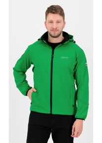 DEPROC Active Herren Softshelljacke "NIGEL PEAK Men", grün, sportlich, Gr. L, 96% Polyester; 4% Elastan, Jacken, auch in Großen Größen erhältlich