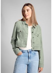 Street One Damen Jeansjacke, grün, casual, Gr. 46, unifarben, Jeans, 52% Lyocell, 48% Baumwolle, Jacken, mit Brusttaschen