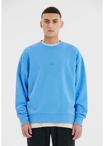 SOS Herren Sweatshirt "Bovec", blau, casual, Gr. S, unifarben, 100% Baumwolle, Sweatshirts, aus reiner Bio-Baumwolle