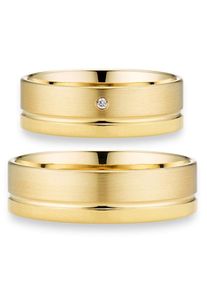 Phoenix PHÖNIX Trauring "Schmuck Geschenk Gold 333 Trauring Ehering LIEBE versch. Varianten", 52, ohne Brillant, Gelbgold 333, 6,0mm, gold, Gelbgold 333,