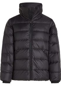 Tommy Hilfiger Damen Steppjacke, schwarz, modisch, Gr. M, Obermaterial: 100% Polyamid. Futter: 100% Polyester. Wattierung: 70% Daunen, 30% Federn,