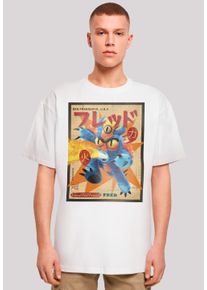 F4NT4STIC Herren T-Shirt "Big Hero 6 Fred Newspaper", weiß, casual, Gr. XL, Obermaterial: 100% Baumwolle, Shirts, Premium Qualität