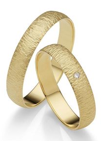 Firetti Trauring "Schmuck Geschenk Gold 375 Hochzeit Ehering "LIEBE"", 52, ohne Brillant, Gelbgold 585, 5mm, gold, Gelbgold 585, Fingerringe, Made in