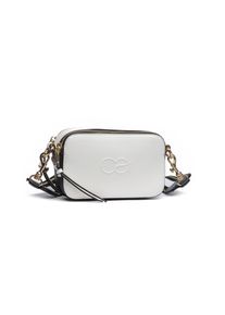 Damen Umhängetasche "Nightlife", Collezione Alessandro, weiß, Lederimitat, Taschen, Abendtasche weiß-gold-schwarz